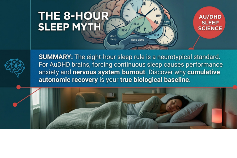 the 8-hour sleep myth for Audhd brains